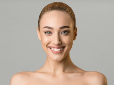 Beauty portrait. Beautiful woman with perfect smile